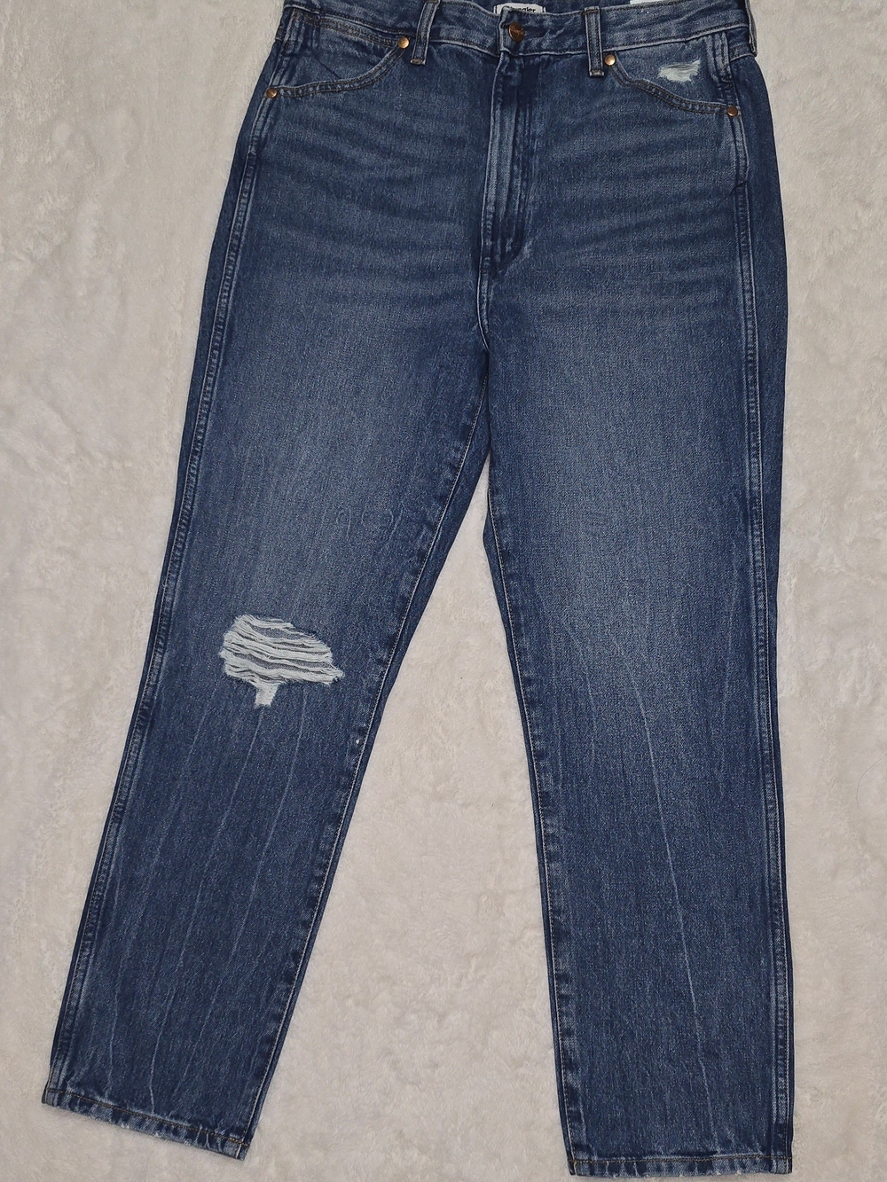 Wrangler Heritage Slim Walker High Rise Jeans Sz 32